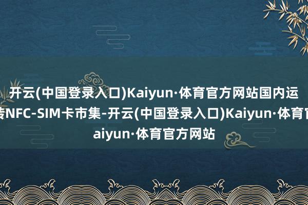 开云(中国登录入口)Kaiyun·体育官方网站国内运营商运转NFC-SIM卡市集-开云(中国登录入口)Kaiyun·体育官方网站